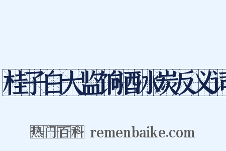 桂子白大监饷酒冰炭反义词是什么意思的图片